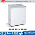 Congelador da caixa do gelado da porta de vidro 100L mini